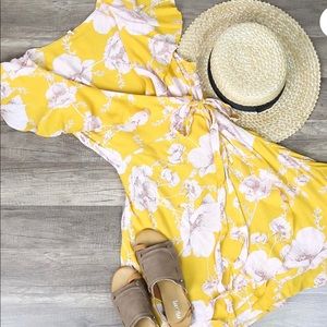 *NWT* Free People French Quarter Mini Wrap Dress